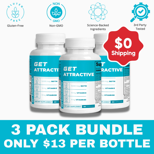 3 x GET ATTRACTIVE Supplements